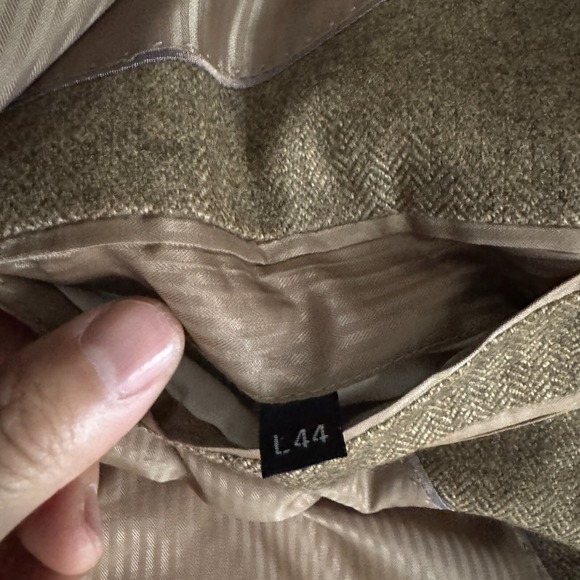 Alan Flusser Men's 44L Brown Cashmere Wool Sport Coat Blazer Jacket 2-Button - Picture 11 of 11